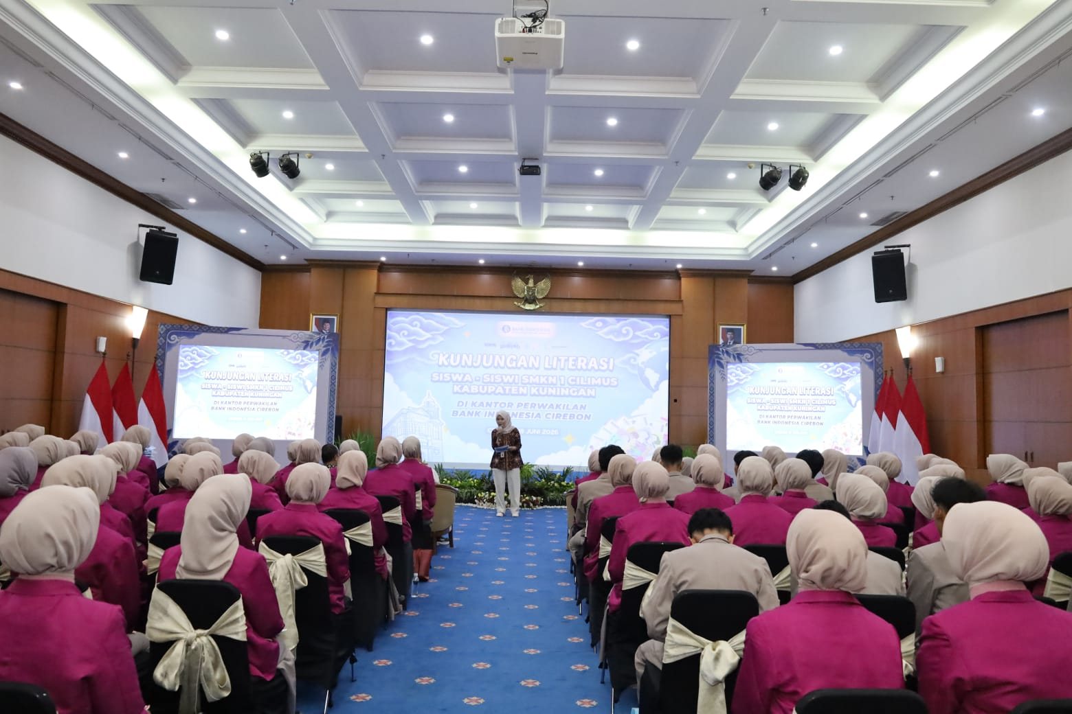 Kunjungan Literasi MPLB SMK Negeri 1 Cilimus bersama Kantor Perwakilan Bank Indonesia Cirebon
